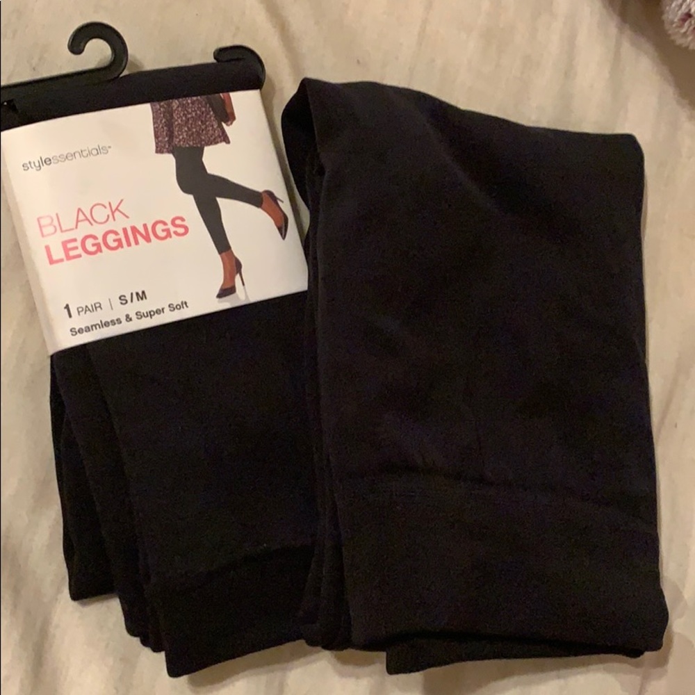 2 pairs of black leggings- Never worn!